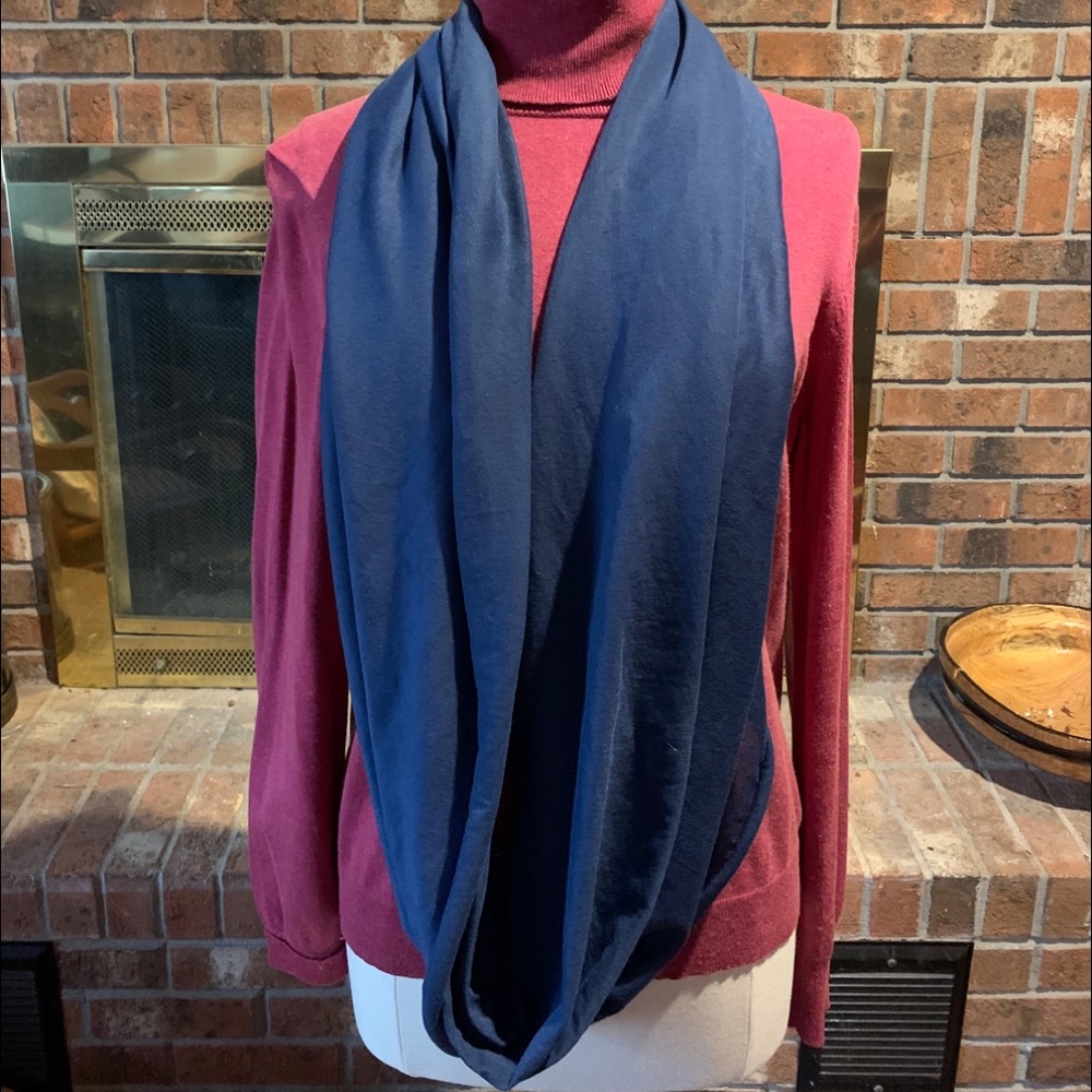 Papillon Blue infinity scarf